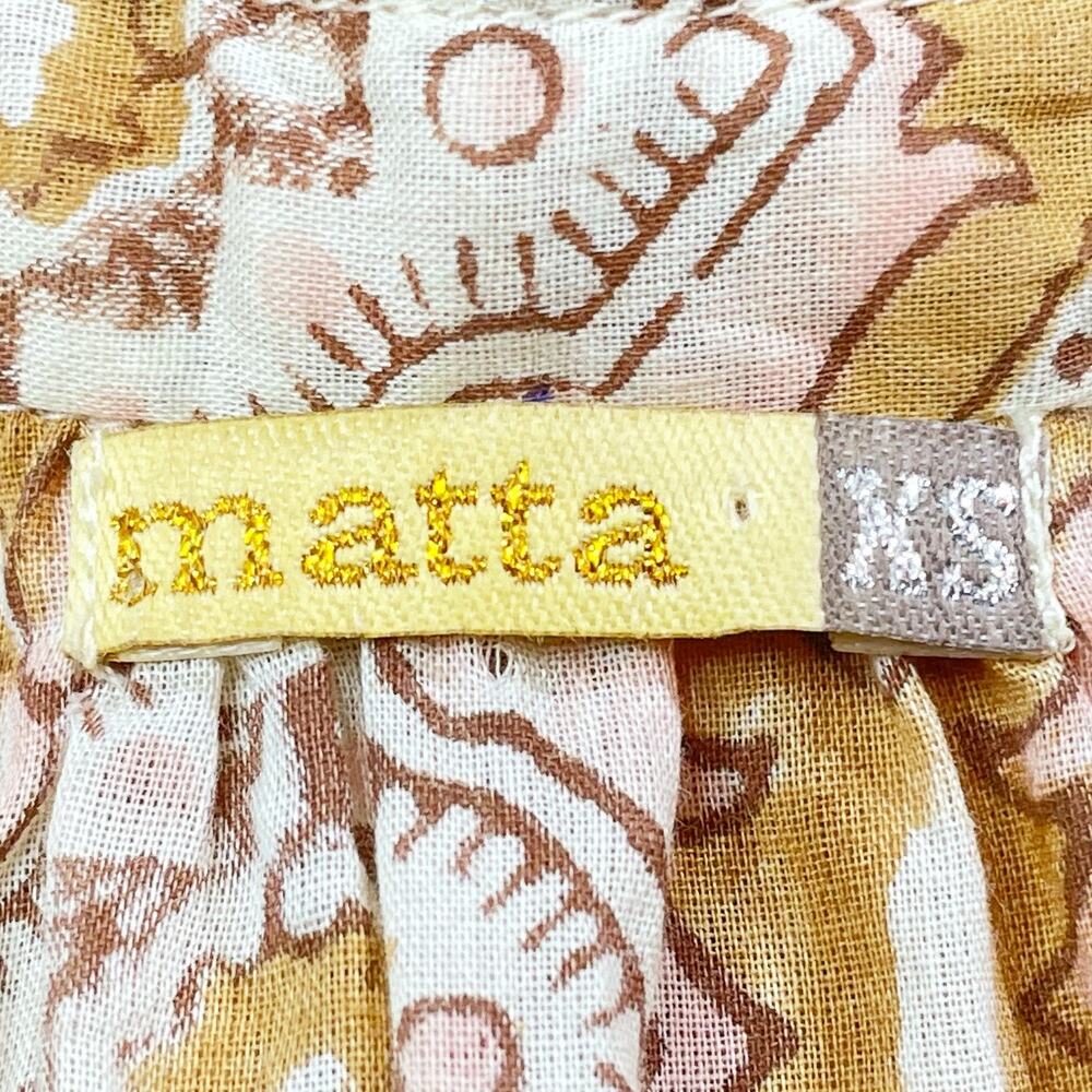 Matta New York Katia Diu Dress In Playa Moroccan Block Print Midi XS - Picture 4 of 6
